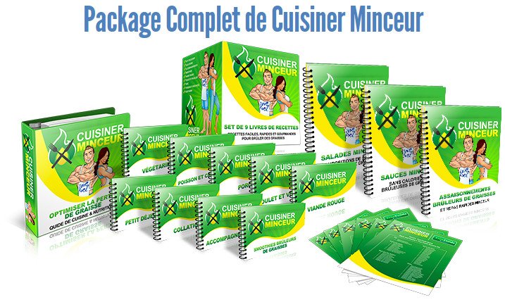 Package complet du programme cuisiner minceur avec les 9 livres de recette de Karine Losier